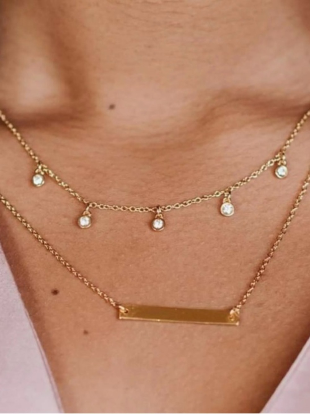 Fosterie Layered Gem Necklace
